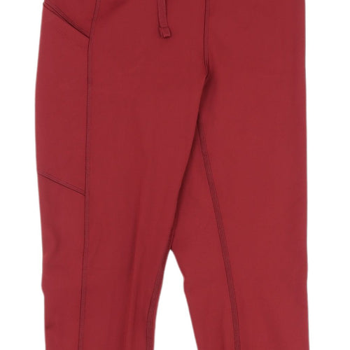 Marks and Spencer Women's Red Cropped Trousers, Size S