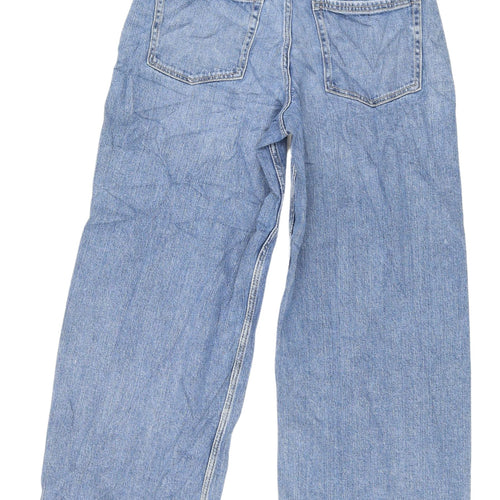Marks and Spencer Women's Blue Wide-Leg Jeans Size 10