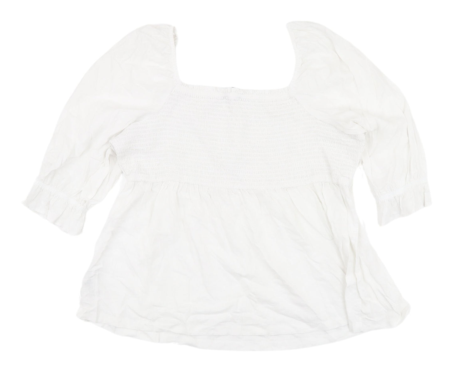 Marks and Spencer Women's White Tunic Blouse Size 24