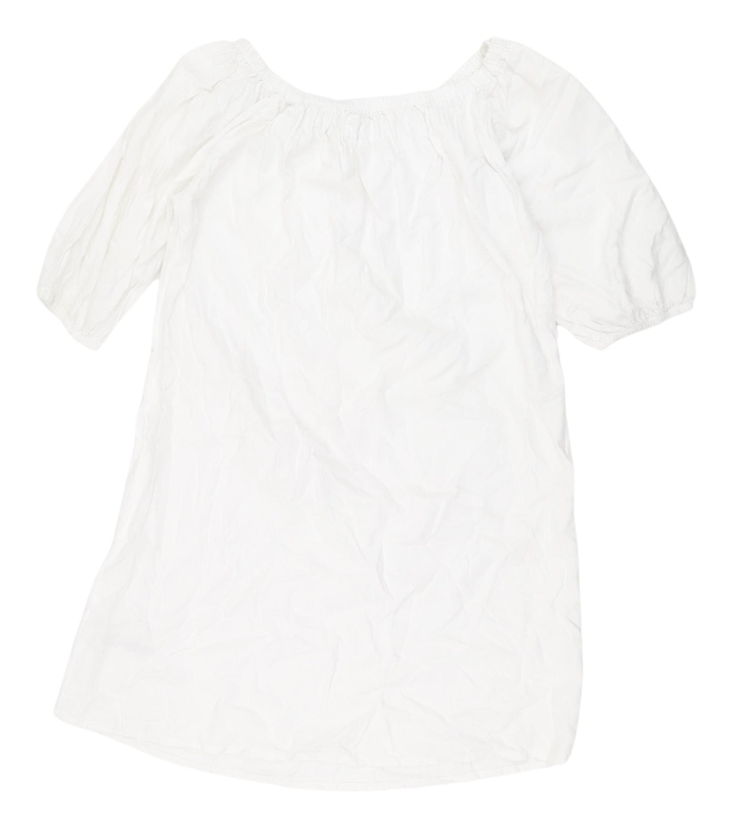 Marks and Spencer White Shift Dress, S, Summer Casual Wear