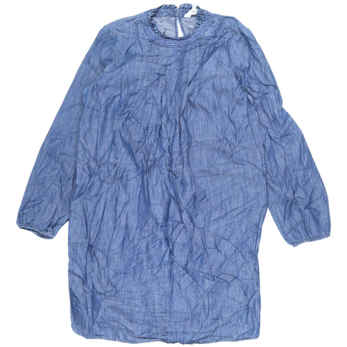 Marks and Spencer Blue Chambray Long Sleeve Dress