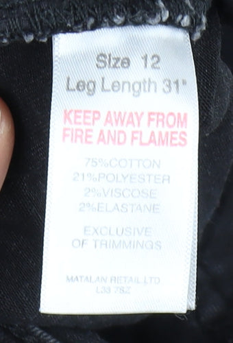 Matalan Women's Black Skinny Jeans Size 12