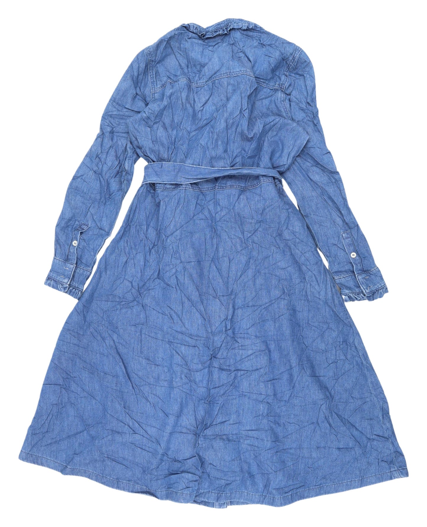 Marks and Spencer Women's Blue Denim Shirt Dress
