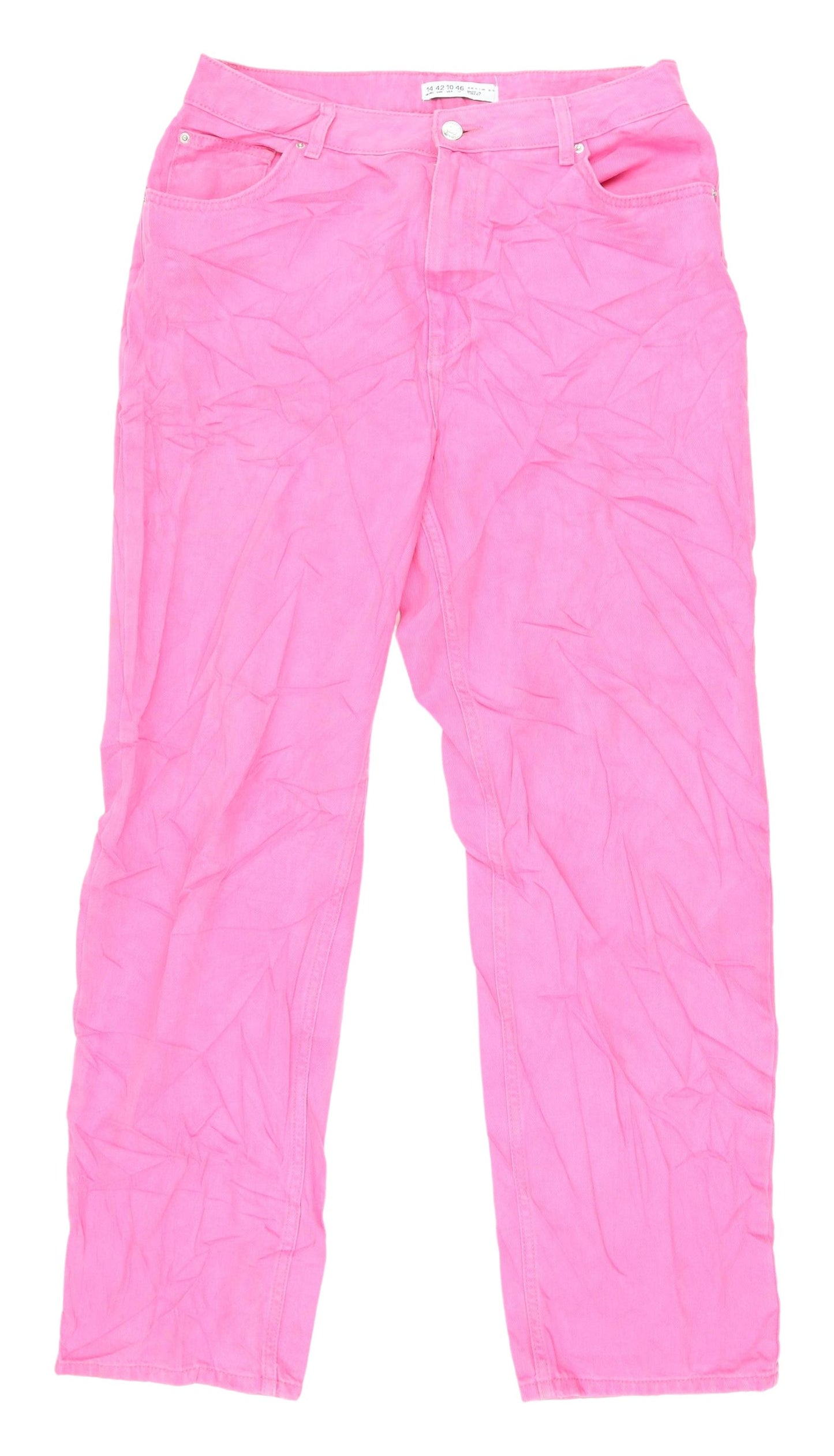 Denim Co. Women's Pink Jeans, Size 14, Excellent Condition