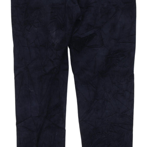 Marks & Spencer Men's Blue Corduroy Trousers, Size 34