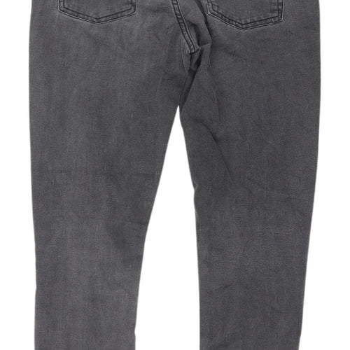 Cheap Monday Women's Grey Slim Cropped Jeans