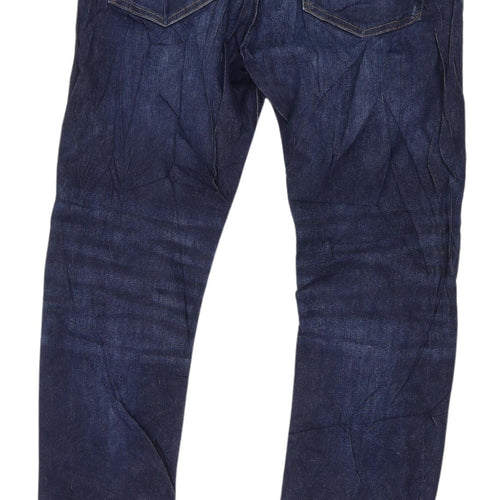 Marks and Spencer Men's Blue Straight Jeans