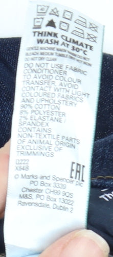 Marks and Spencer Men's Blue Straight Jeans