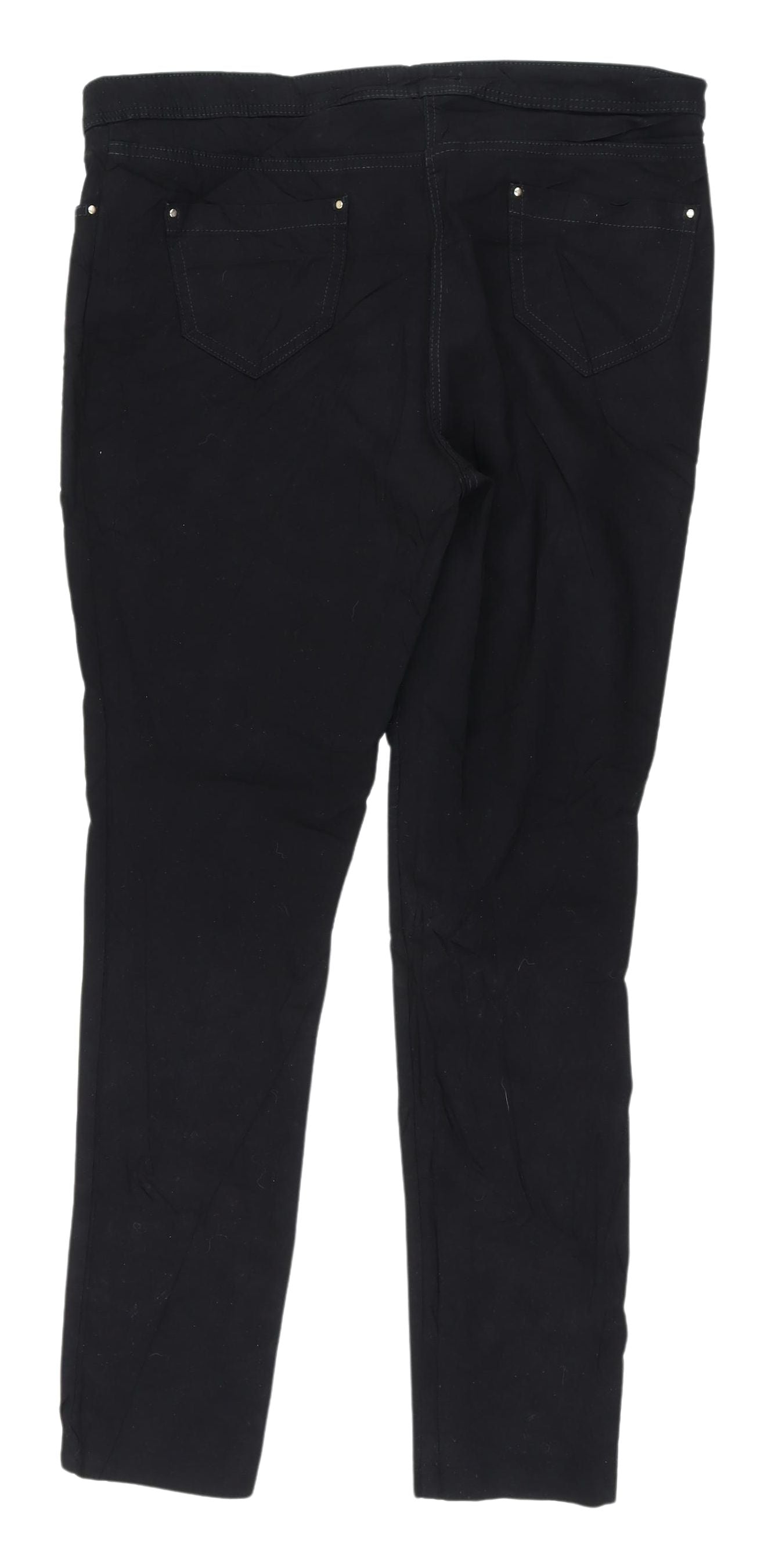 F&F Women's Black Straight Jeans UK 16