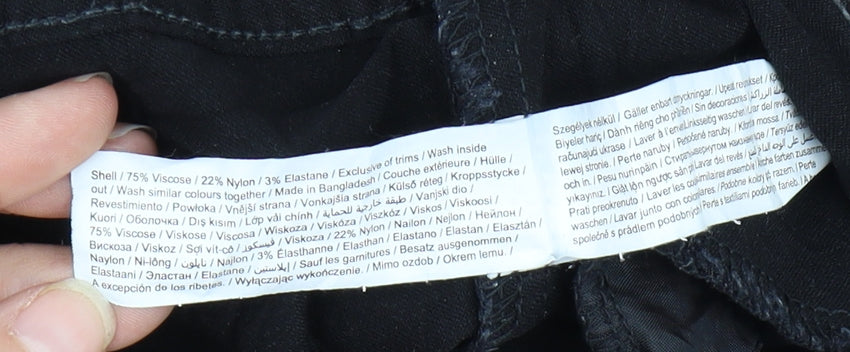 F&F Women's Black Straight Jeans UK 16