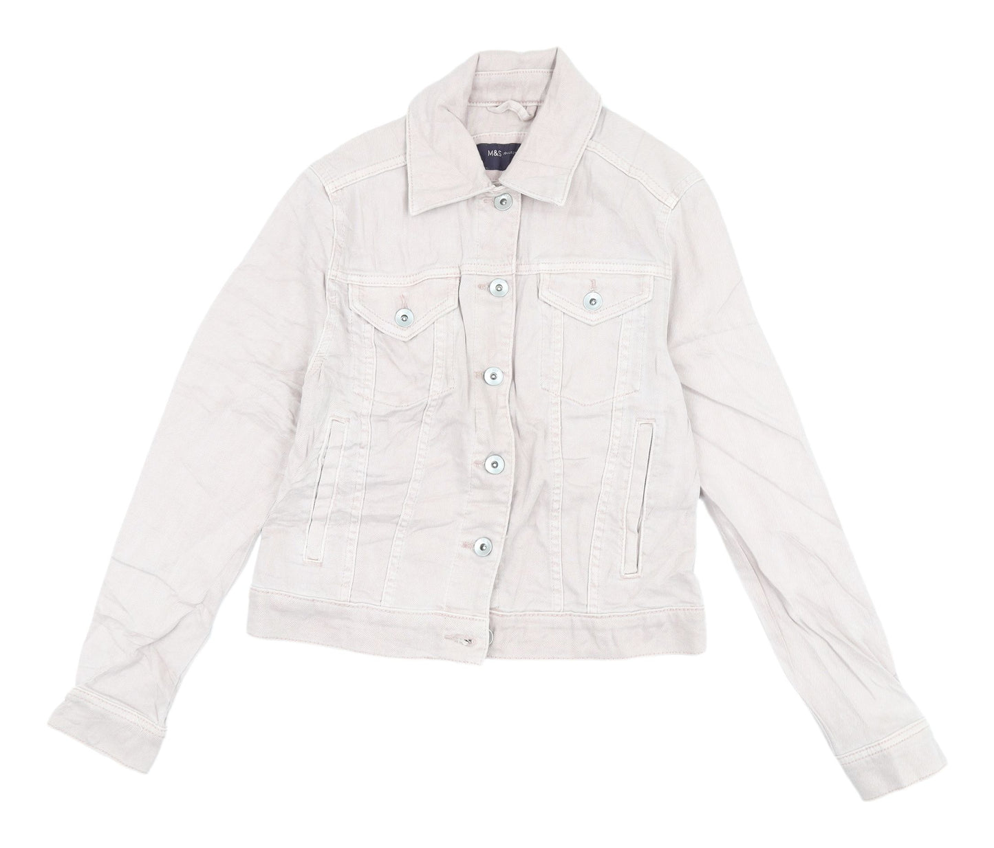 Marks and Spencer Women's Pink Basic Jacket Size 6