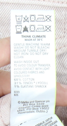 Marks and Spencer Women's Pink Basic Jacket Size 6