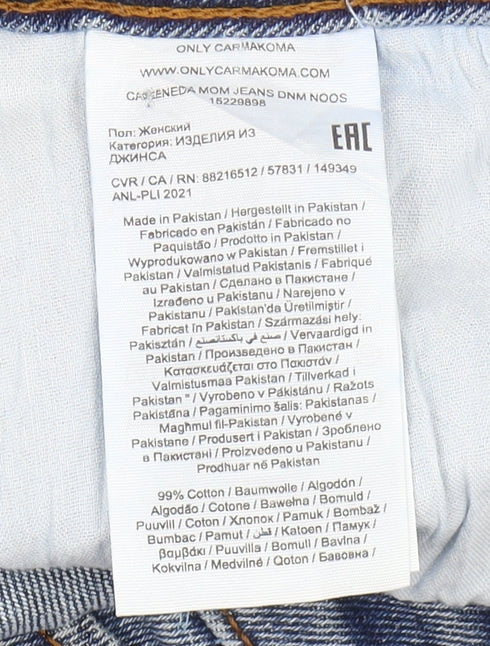 Only Carmakoma Women's Blue Mom Jeans Size 26