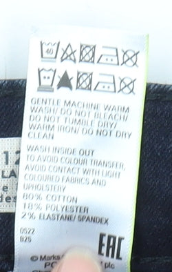 Marks and Spencer Women's Blue Regular Jeans Size 12