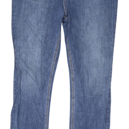 Marks and Spencer Womens Blue Straight Jeans Size 14