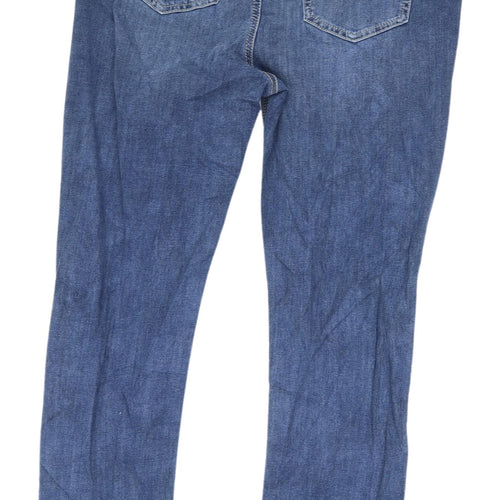 Marks and Spencer Womens Blue Straight Jeans Size 14