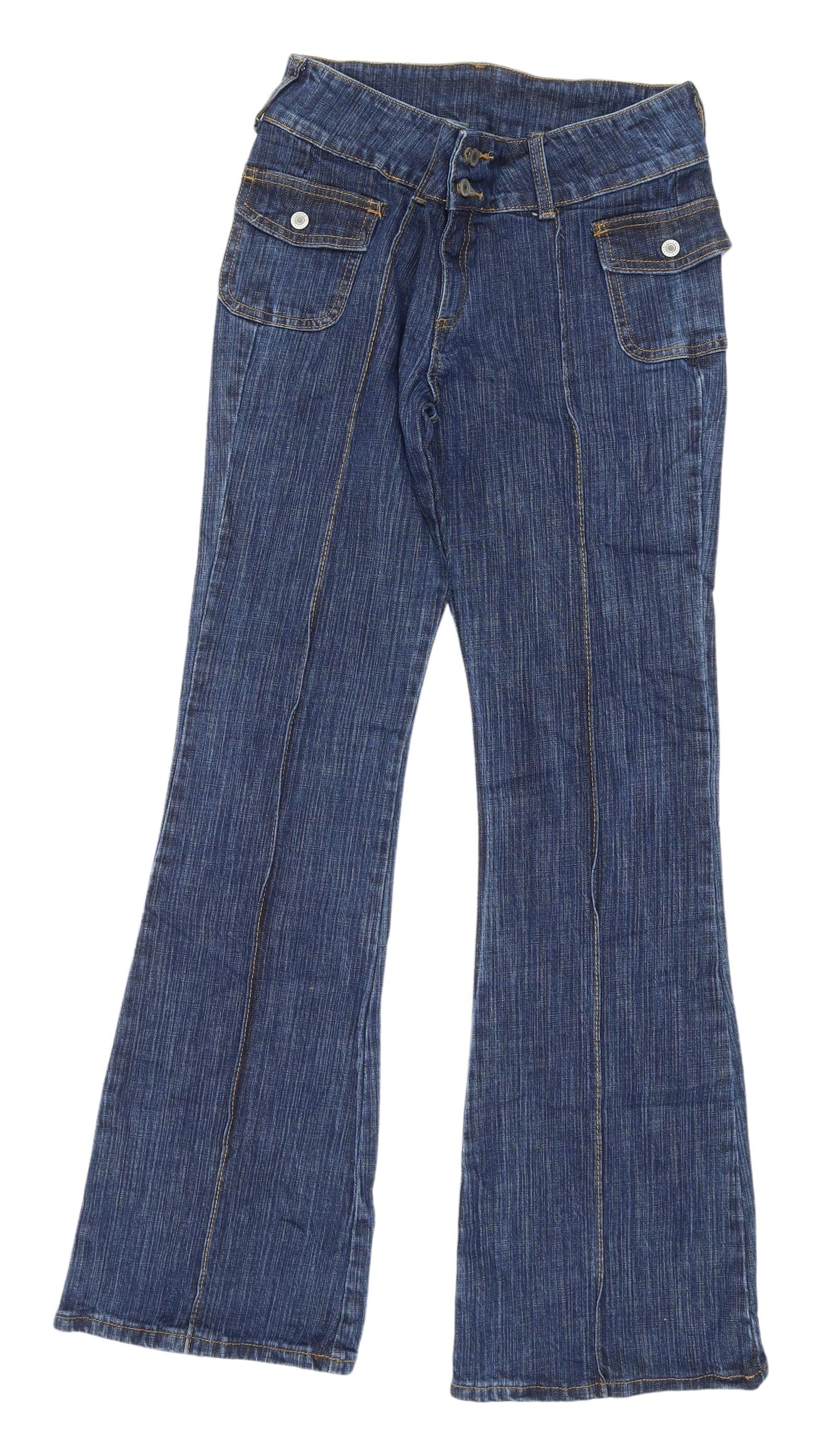 J.Galt Women's Blue Flared Jeans, Size S, Classic Style