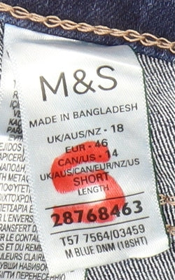 Marks and Spencer Women's Blue Straight Jeans Size 18