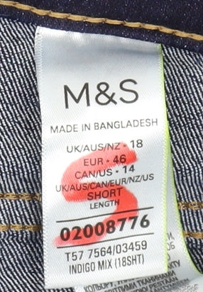 Marks and Spencer Women’s Blue Straight Jeans Size 18