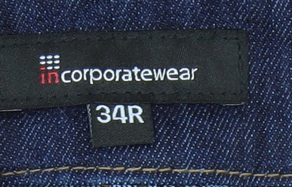Incorporatewear Men's Blue Straight Jeans 34R