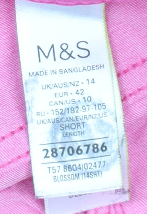 Marks and Spencer Women Pink Jegging Size 14 Stretch Denim