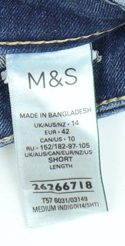 Marks and Spencer Women's Blue Skinny Jeans Size 14