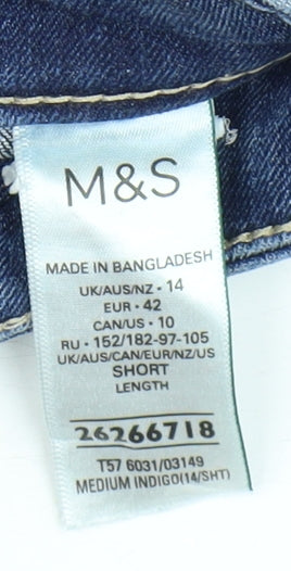 Marks and Spencer Women's Blue Skinny Jeans Size 14