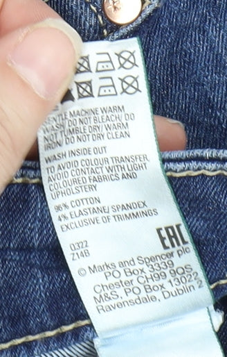 Marks and Spencer Women's Blue Skinny Jeans Size 14