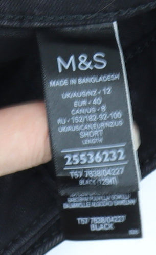 Marks and Spencer Women's Black Straight Jeans Size 12