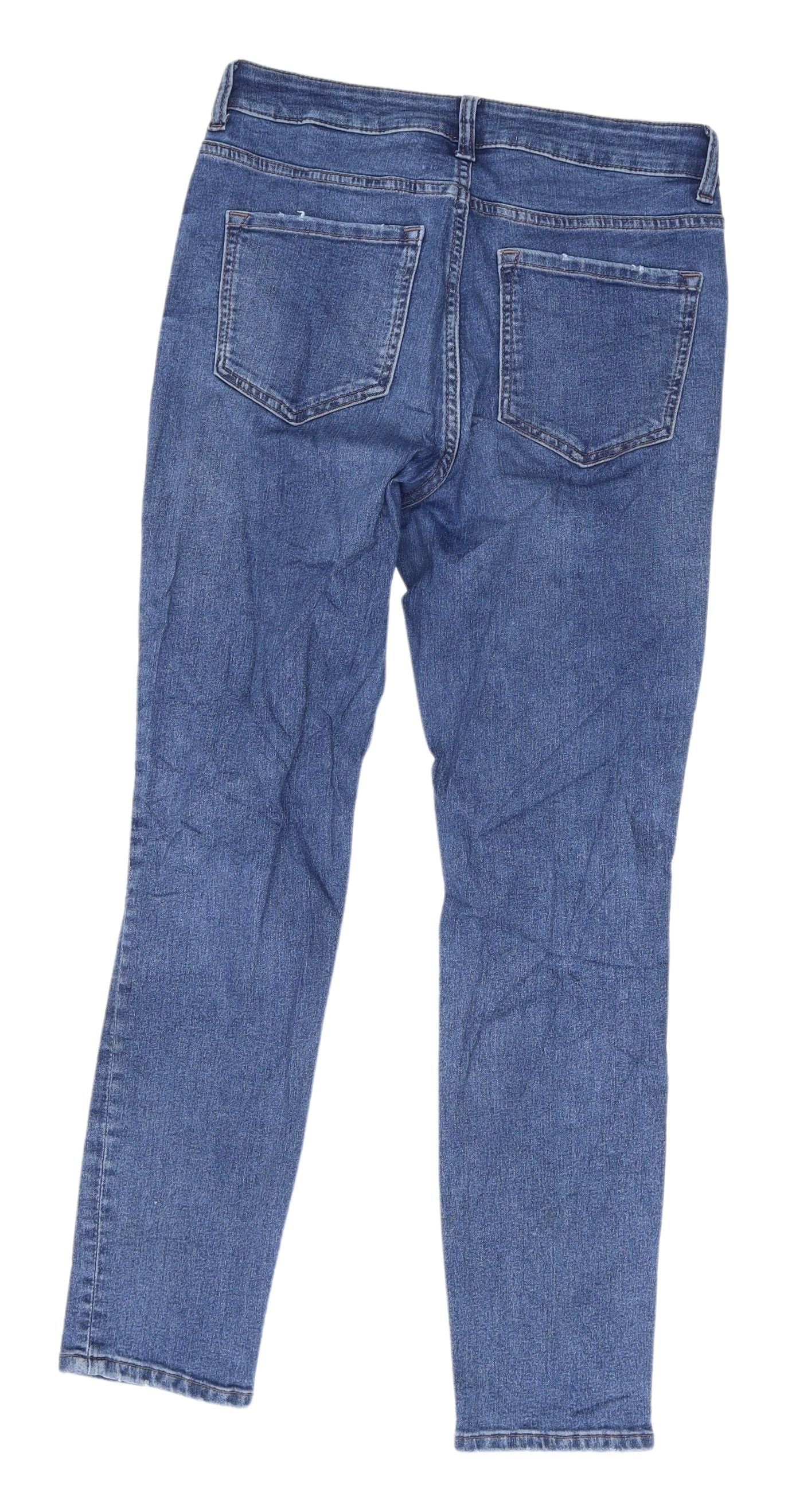 Marks and Spencer Women's Blue Straight Jeans Size 10