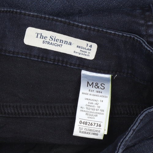 Marks and Spencer Women's Blue Straight Jeans Size 14