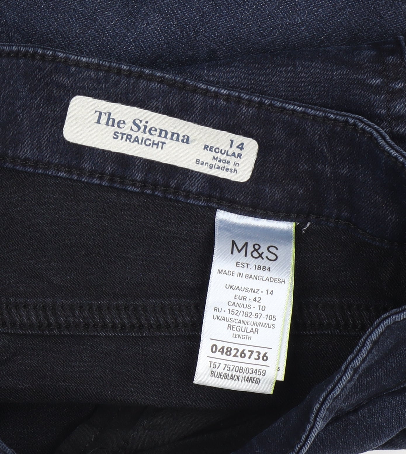 Marks and Spencer Women's Blue Straight Jeans Size 14