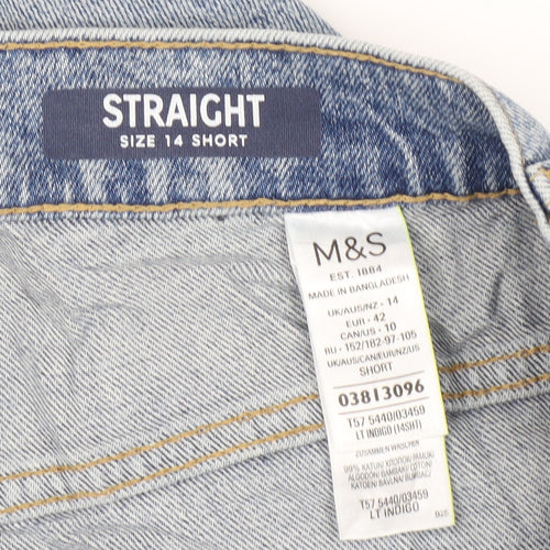 Marks & Spencer Women's Blue Straight Jeans Size 14