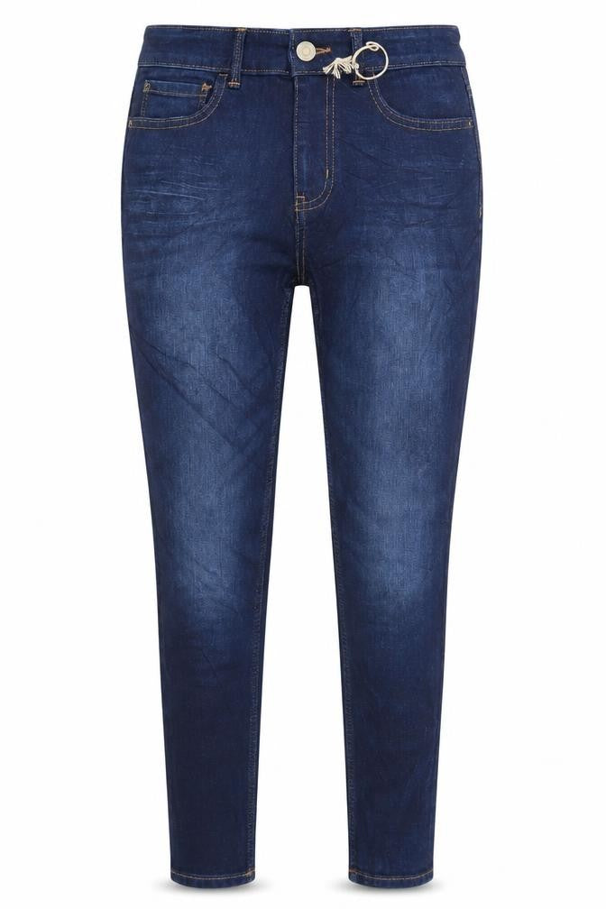 Front view of Marks & Spencer Women's Blue Skinny Jeans, size 8
