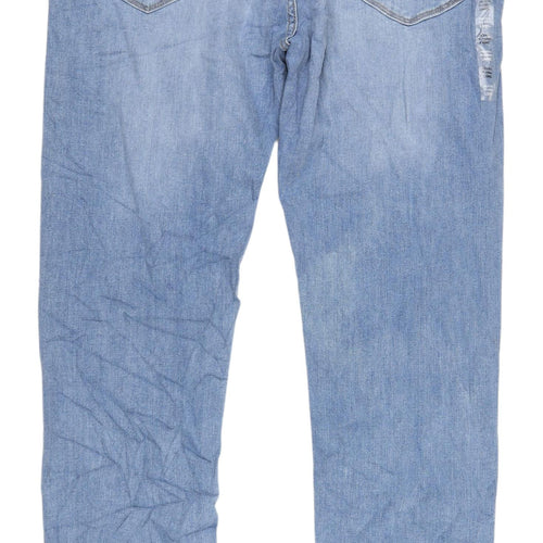 Marks and Spencer Men's Blue Tapered Denim Jeans, Size 36