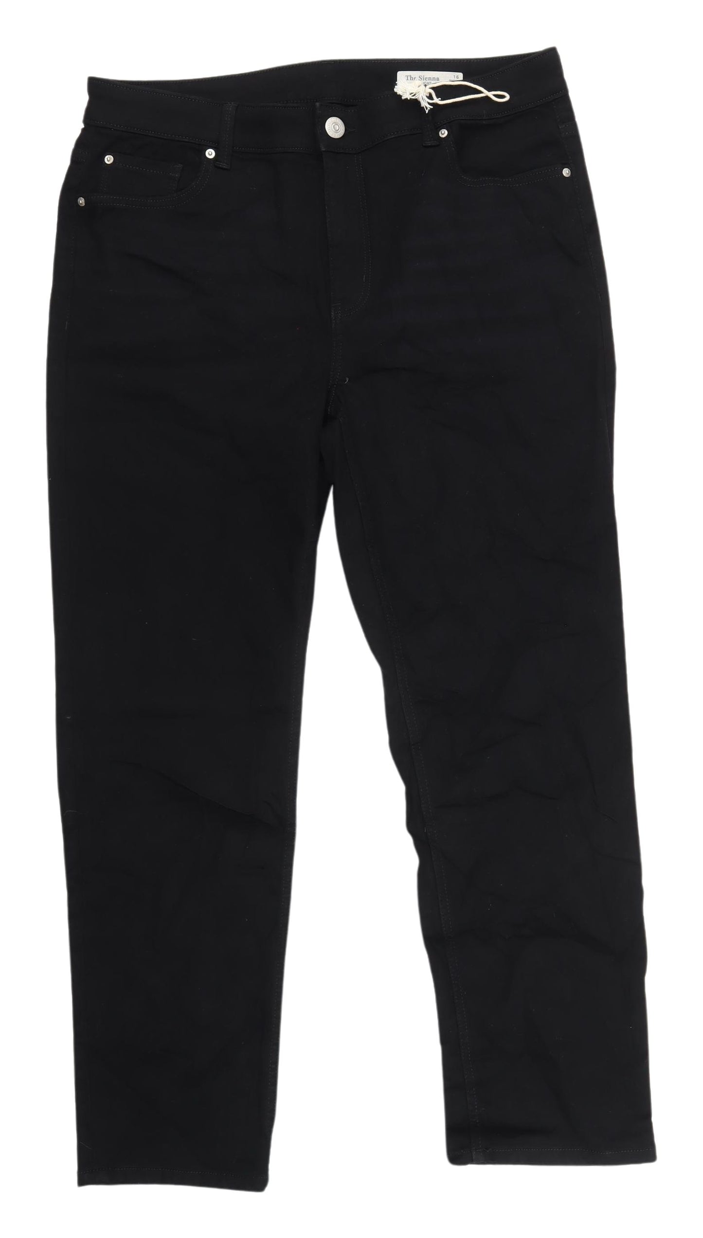 Marks and Spencer Black Straight Jeans Women UK 16