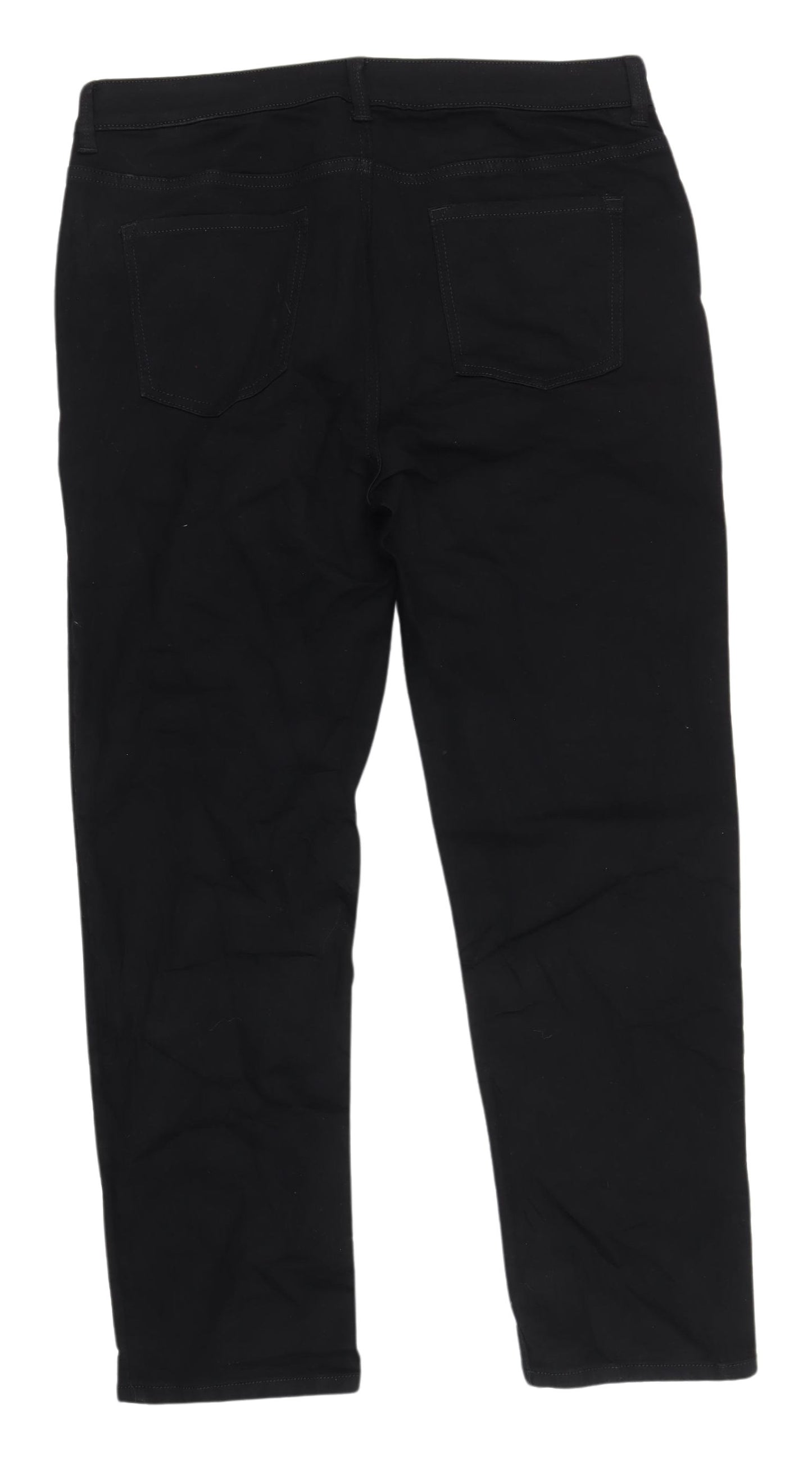 Marks and Spencer Black Straight Jeans Women UK 16