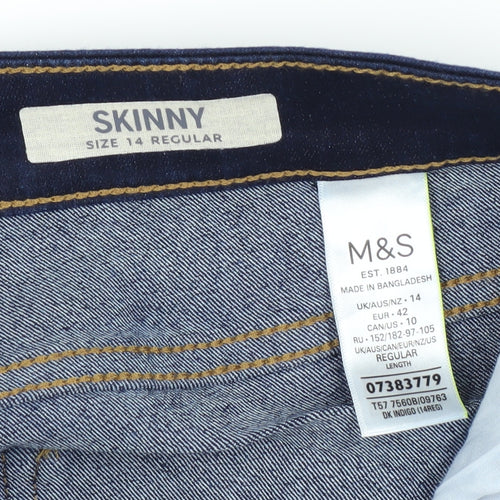 Marks and Spencer Women’s Skinny Blue Jeans Size 14