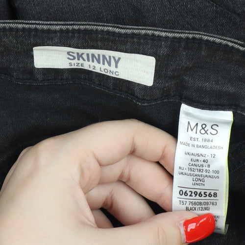 Marks and Spencer Women's Black Skinny Jeans Size 12