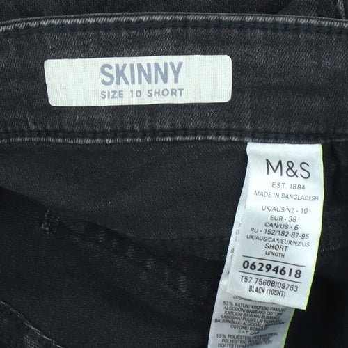 Marks and Spencer Women's Black Skinny Jeans Size 10