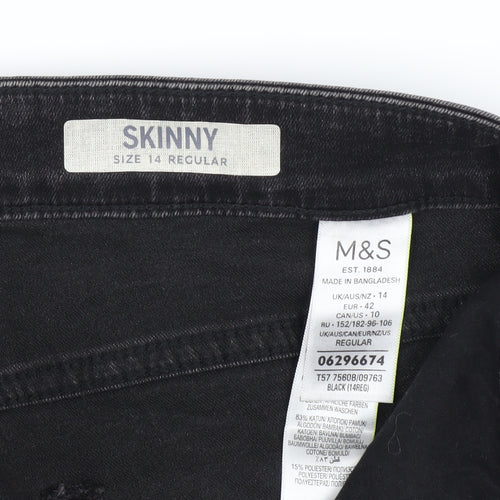 Marks and Spencer Women’s Black Skinny Jeans Size 14