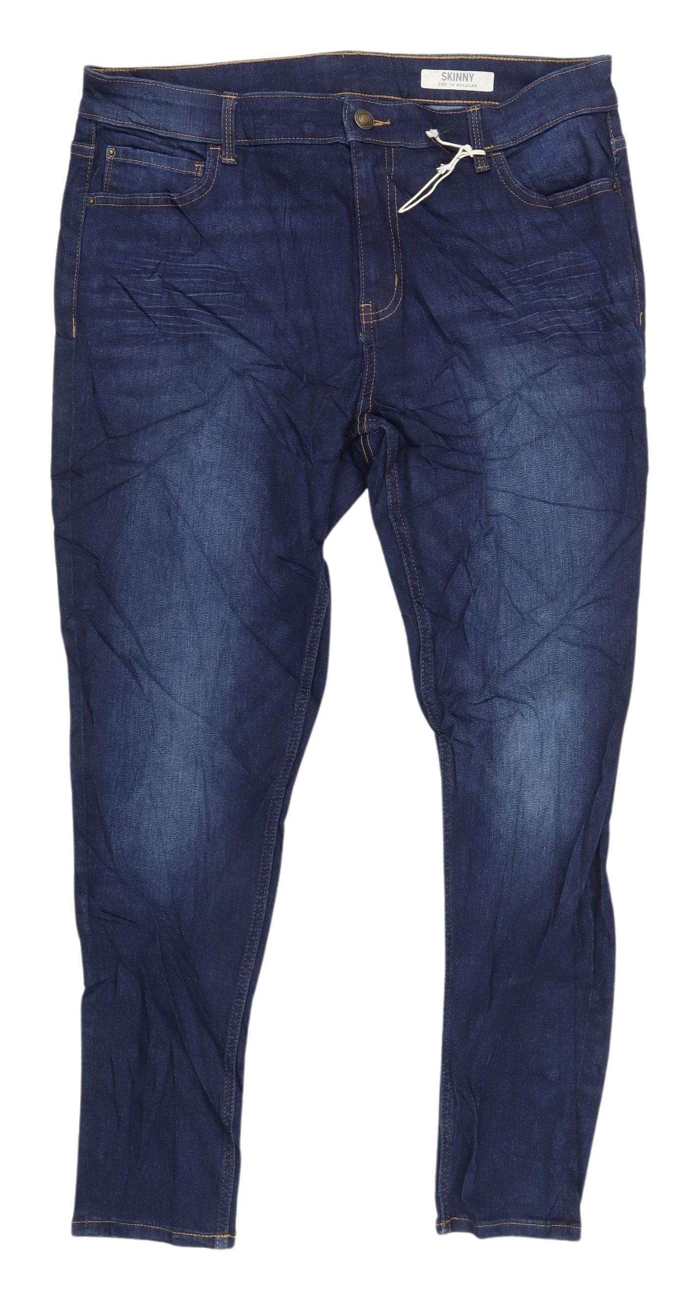 Marks and Spencer Women's Blue Skinny Jeans Size 16