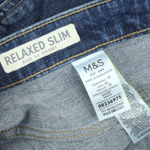Marks & Spencer Women's Blue Slim Fit Jeans Size 32
