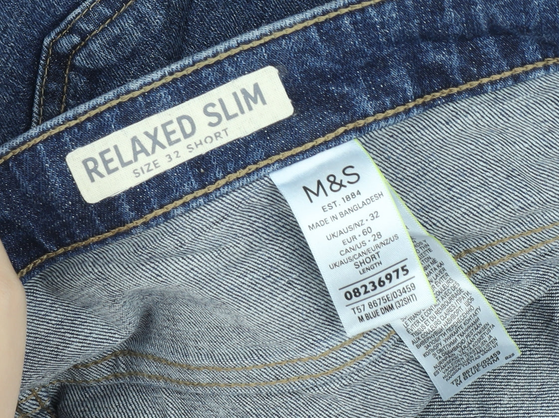 Marks & Spencer Women's Blue Slim Fit Jeans Size 32