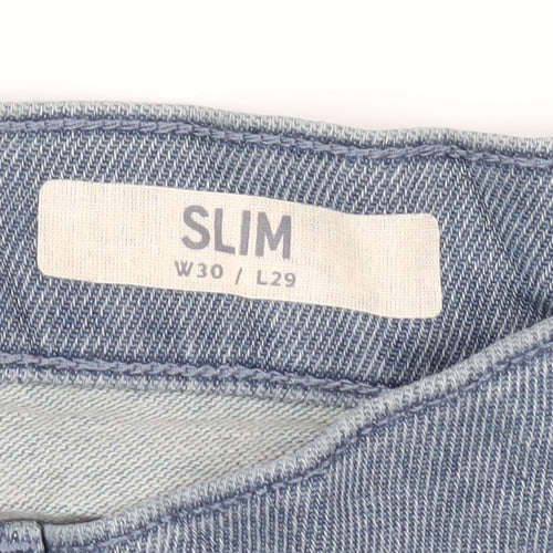 Marks and Spencer Men's Blue Slim Jeans
