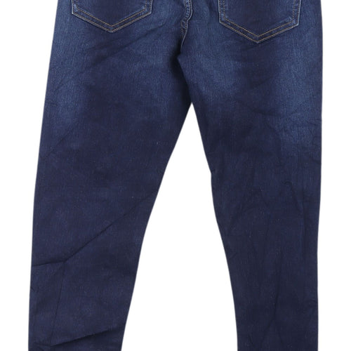 Marks & Spencer Women's Blue Skinny Jeans - Size 8