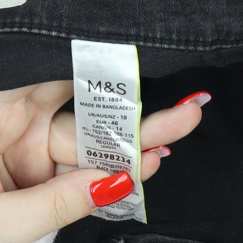 Marks and Spencer Women's Black Skinny Jeans Size 18