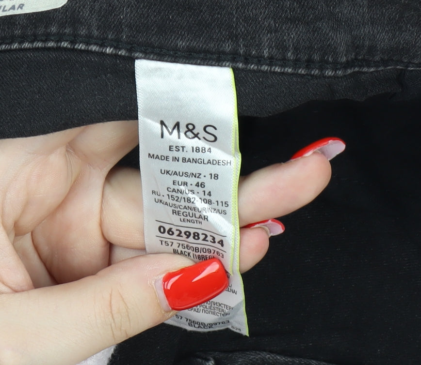 Marks and Spencer Women's Black Skinny Jeans Size 18