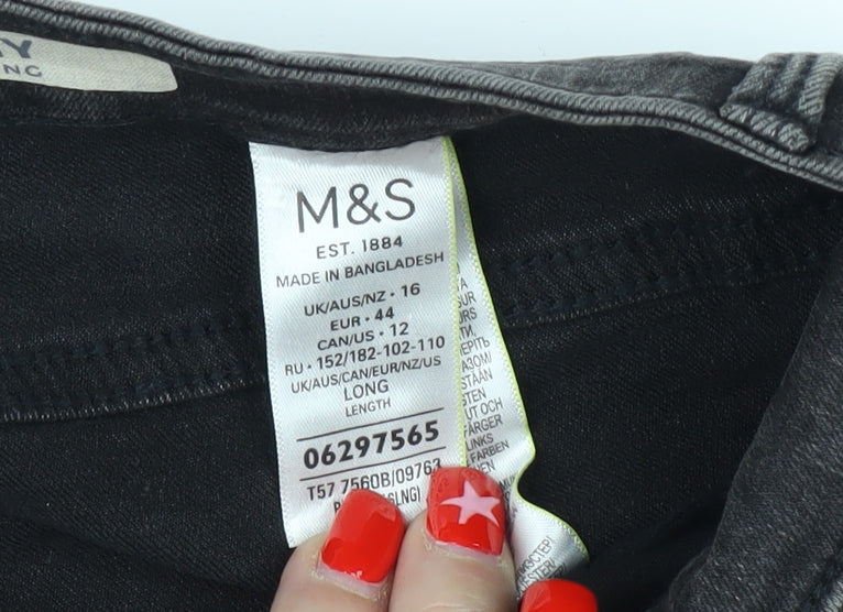 Marks and Spencer Women's Black Skinny Jeans Size 16