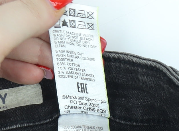 Marks and Spencer Women's Black Skinny Jeans Size 16